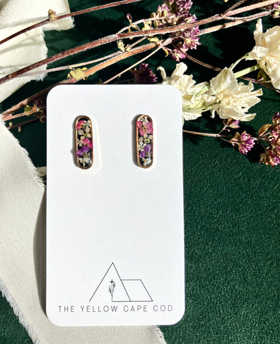 Oblong Stud Earrings