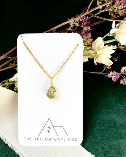 Teardrop Floral Necklace