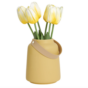 Yellow Matte Vase