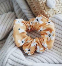 Load image into Gallery viewer, Daisy Mustard Scrunchie