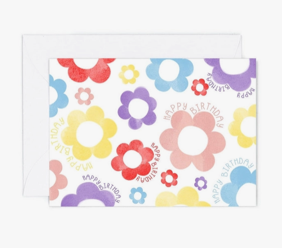 Birthday Flowers Mini Card