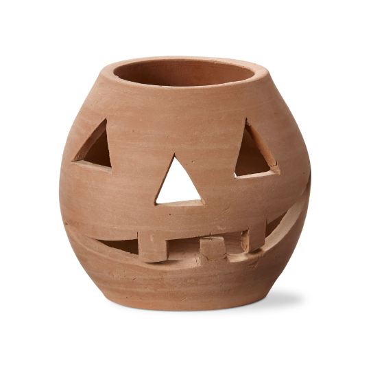 Terracotta Jack-O-Lantern