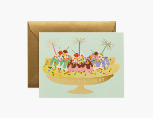Banana Split Birthday Card