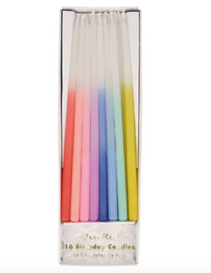 Rainbow Dipped Candles