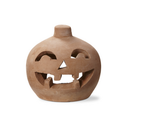 Small Terracotta Jack-O-Lantern