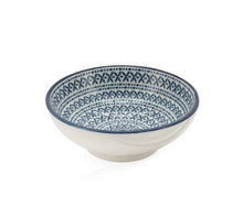 Load image into Gallery viewer, Blue Stitch Sauce Dish 3&quot;