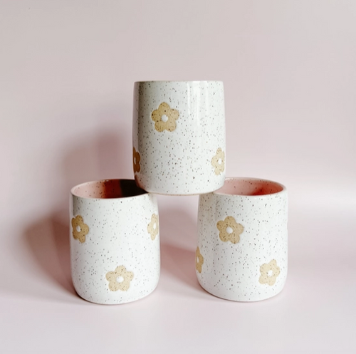 Pottery Flower Cup