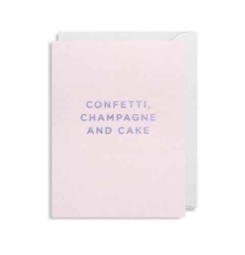 Confetti Champagne Mini Card