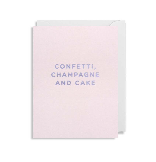 Confetti Champagne Mini Card