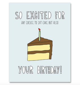 So Excited Birthday Card
