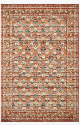 Rifle Paper Co. x Loloi Terracotta Courtyard Rug