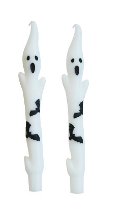 Ghost Taper Decor Candles