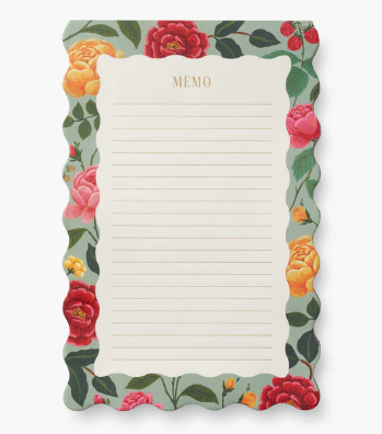 Rose Memo Pad