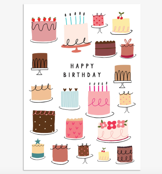 Birthday Cakes Card