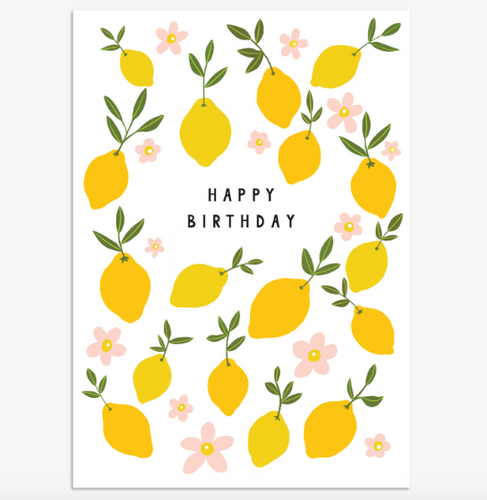 Lemon Birthday Card