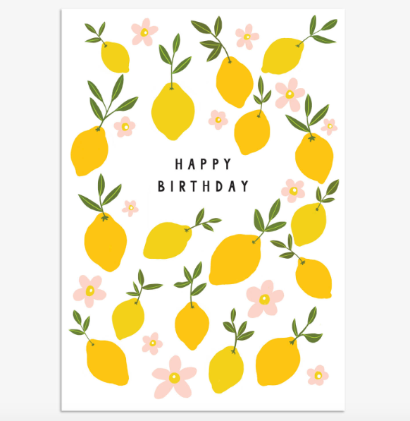 Lemon Birthday Card