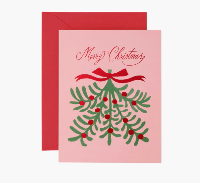 Merry Christmas Mistletoe Card