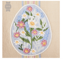 Load image into Gallery viewer, Floral Easter Egg Tea Towel