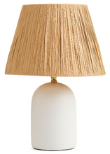 Load image into Gallery viewer, Lamp with Raffia Shade