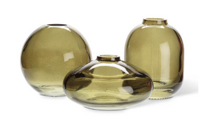 Moss Glass Bud Vase