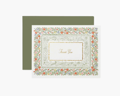 Rosette Thank You Card