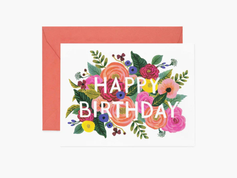 Juliet Rose Birthday Card