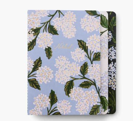 Set of 3 Hydrangea Notebooks