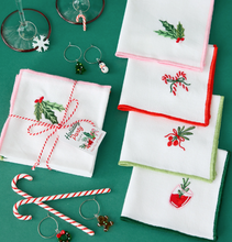 Load image into Gallery viewer, Holiday Cocktail Napkins S/4