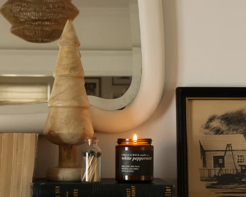 White Peppermint Candle