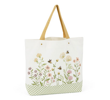 Load image into Gallery viewer, Bee Wildflowers Tote