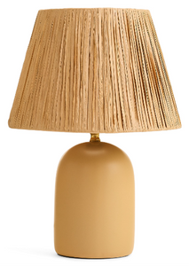 Lamp with Raffia Shade