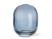 Load image into Gallery viewer, Blue Glass Bud Vase