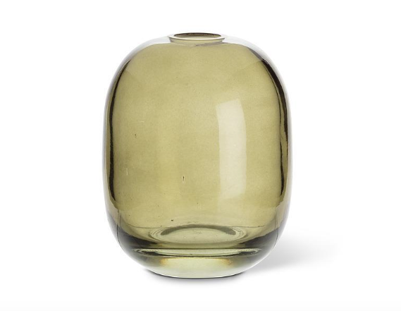 Moss Glass Bud Vase