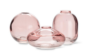 Rose Glass Bud Vase