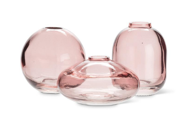 Rose Glass Bud Vase