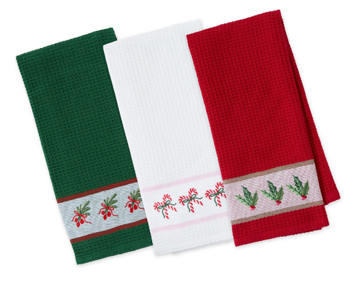 Holiday Waffle Tea Towel