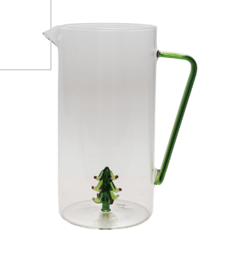 Glass Tree Pitcher