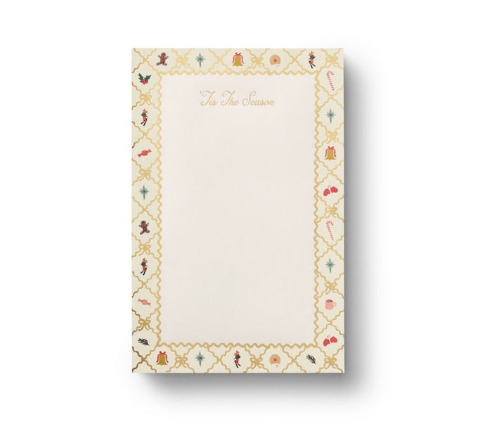 Holiday Argyle Notepad