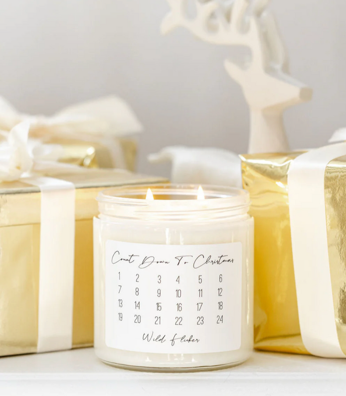Countdown to Christmas Candle