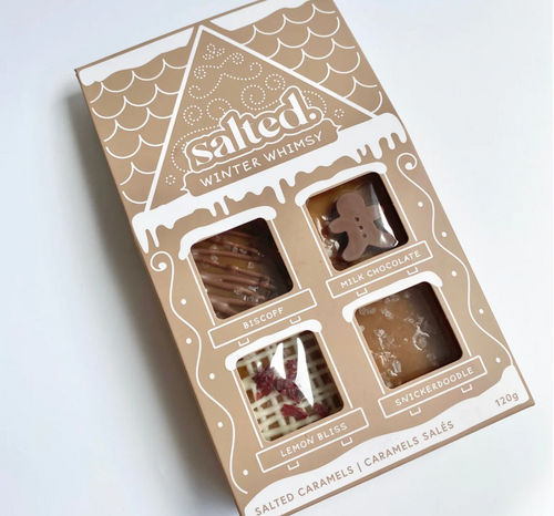 Winter Whimsy Salted Caramels