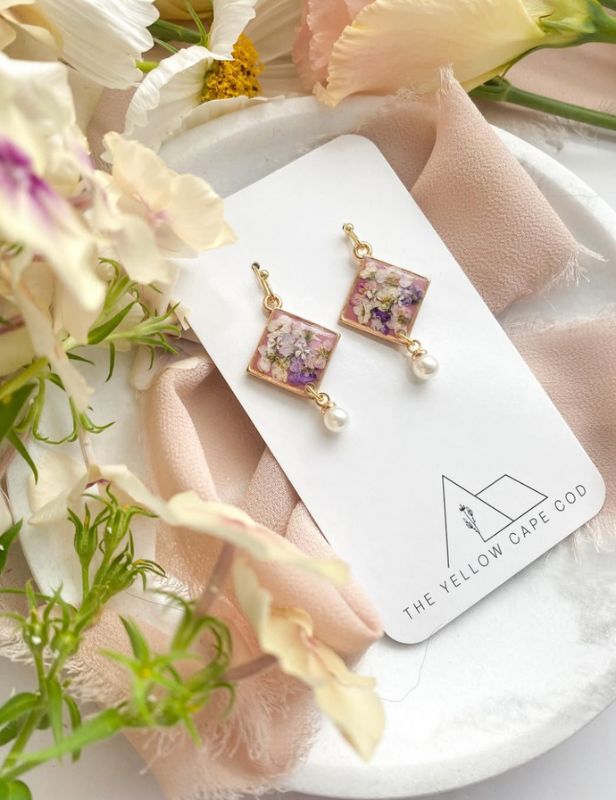 Diamond Pearl Dangle