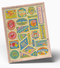 Load image into Gallery viewer, Vintage Kitchen Labels Art Print