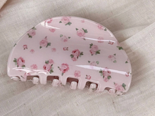Load image into Gallery viewer, Pink Rose Claw Clip