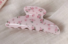Load image into Gallery viewer, Pink Rose Claw Clip