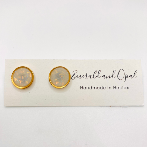 Opal Stud Earrings