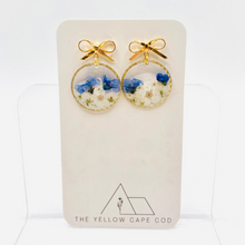 Load image into Gallery viewer, Bow Floral Drop Earrings