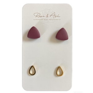 Tear Drop Duo Stud Pack