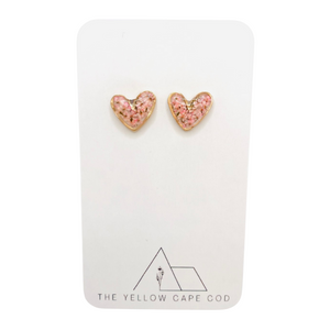 Heart Floral Stud