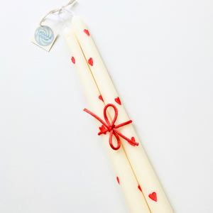 Heart Taper S/2 Candles