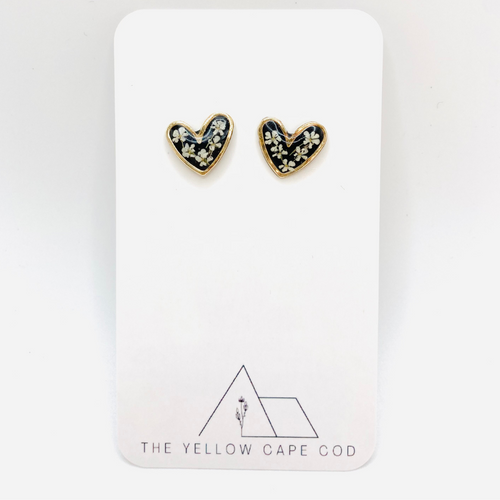 Heart Floral Stud